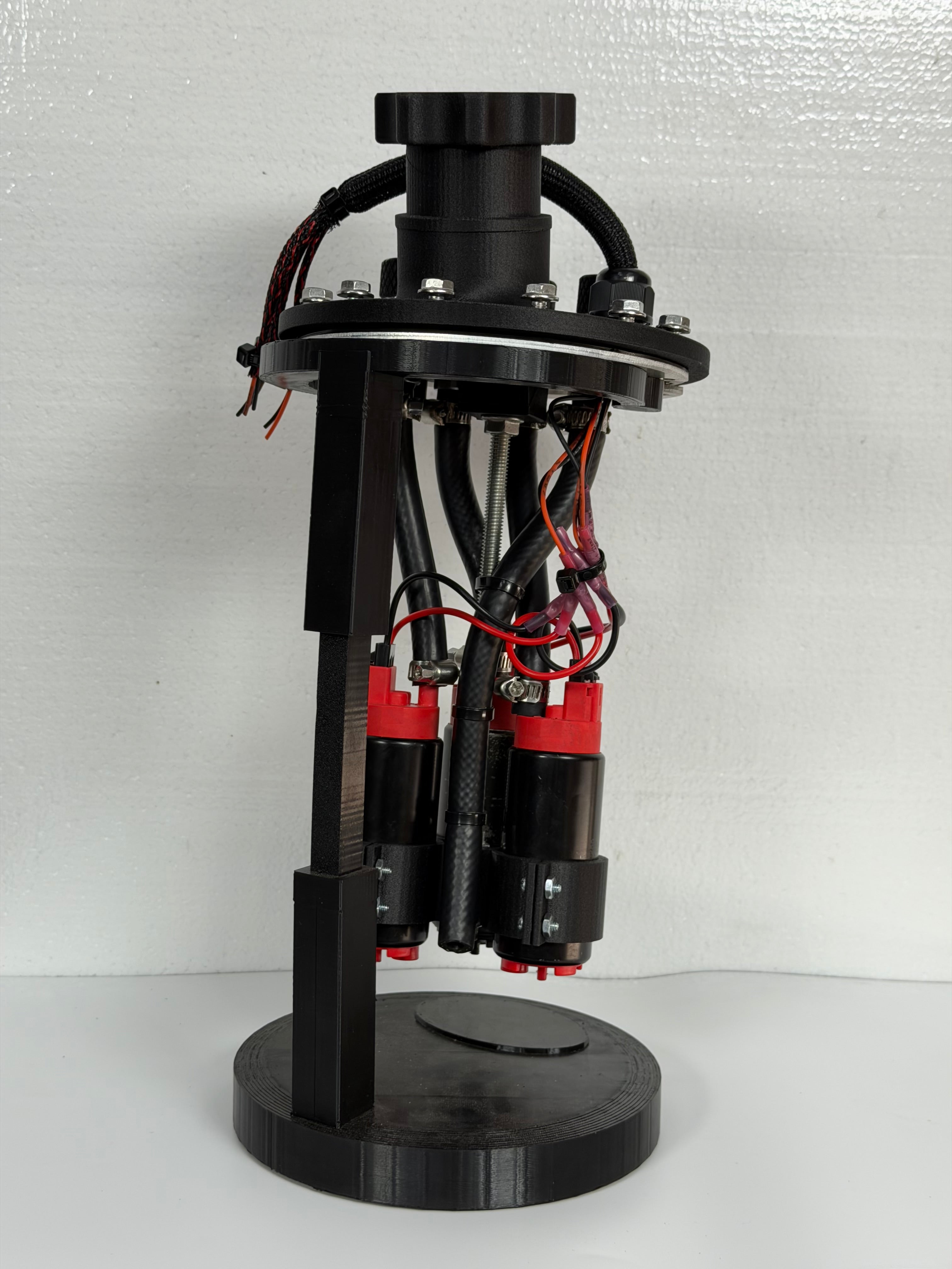 12 Bolt Universal Fuel Cell "Triple" Pump Fuel Hanger -Carbon Fiber 3D Printed