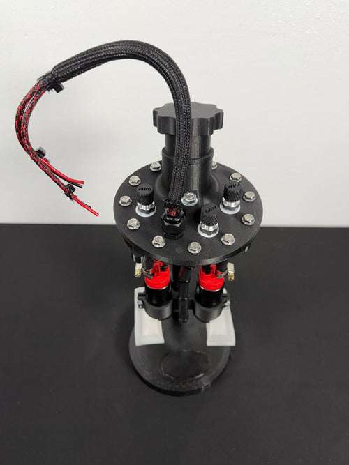 12 Bolt Universal Fuel Cell "Dual" Pump Fuel Hanger -Carbon Fiber 3D Printed