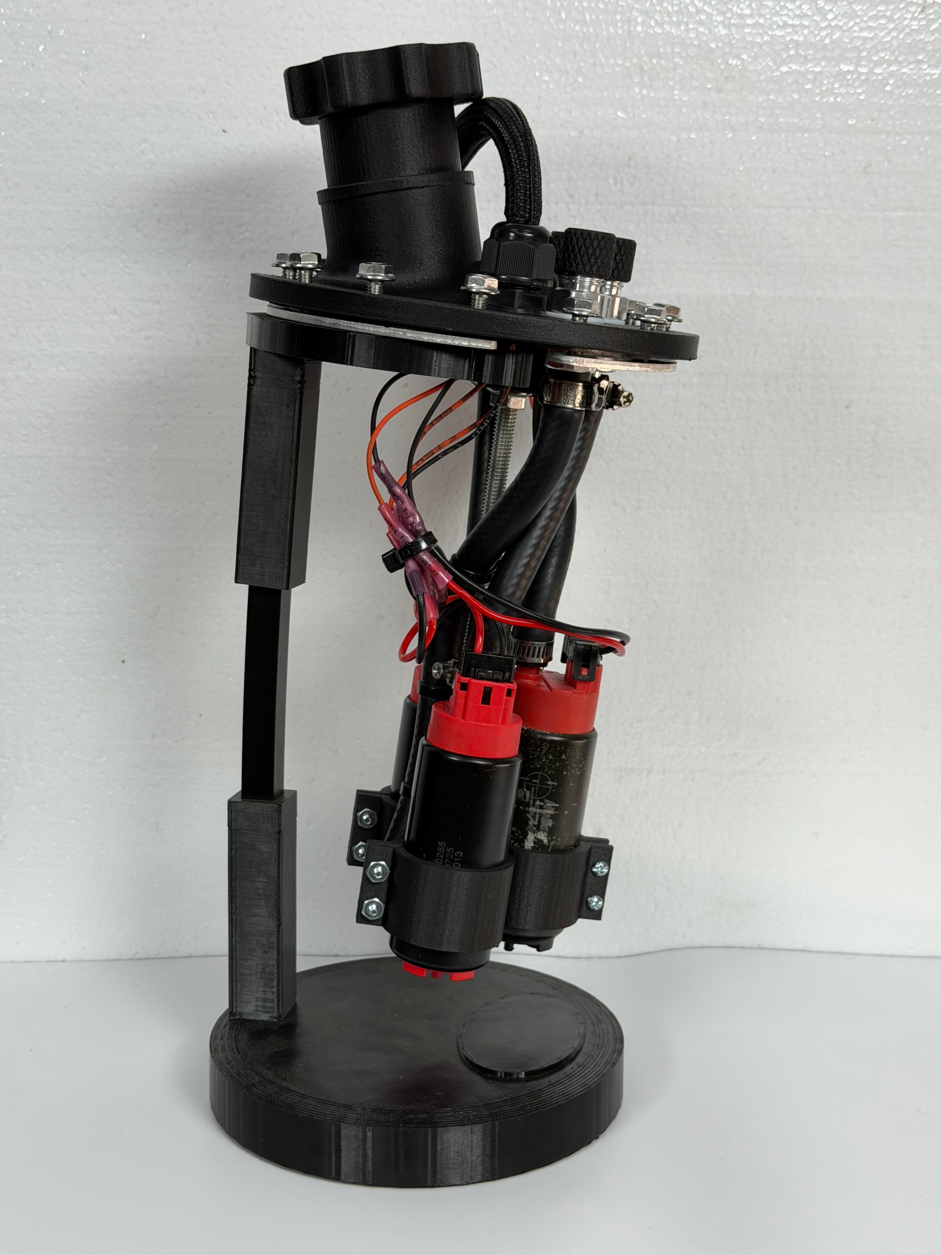 12 Bolt Universal Fuel Cell "Triple" Pump Fuel Hanger -Carbon Fiber 3D Printed