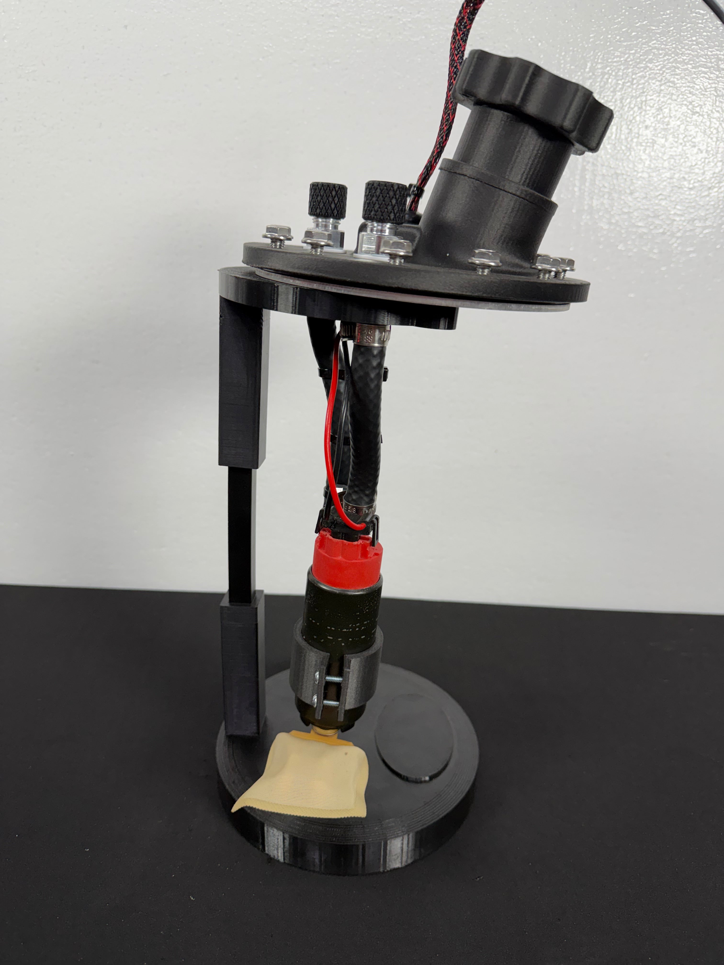 12 Bolt Universal Fuel Cell "Single" Pump Fuel Hanger -Carbon Fiber 3D Printed