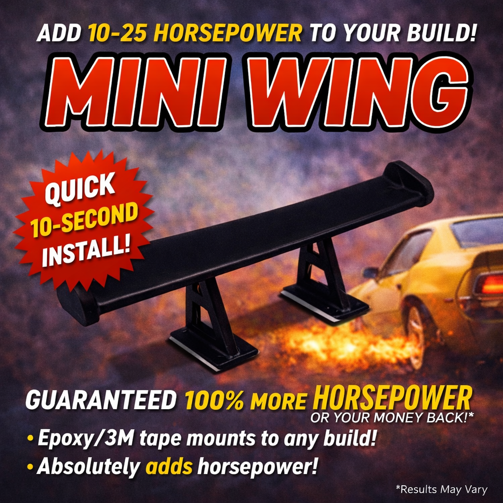Mini Drag Racing Wing
